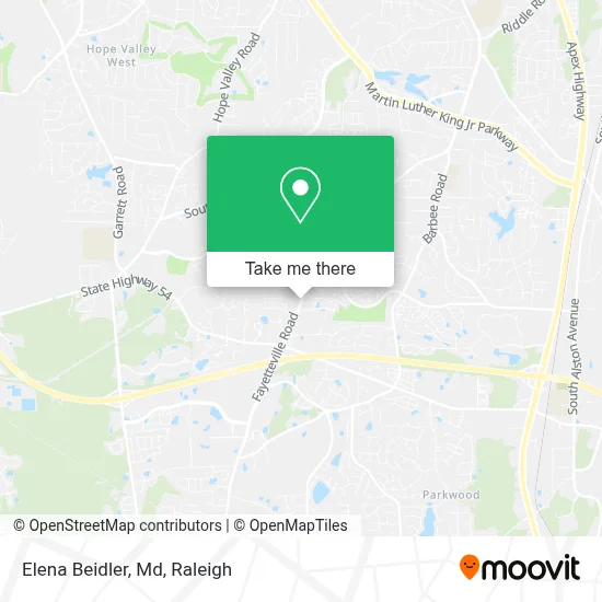 Elena Beidler, Md map