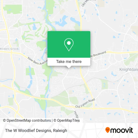 The W Woodlief Designs map