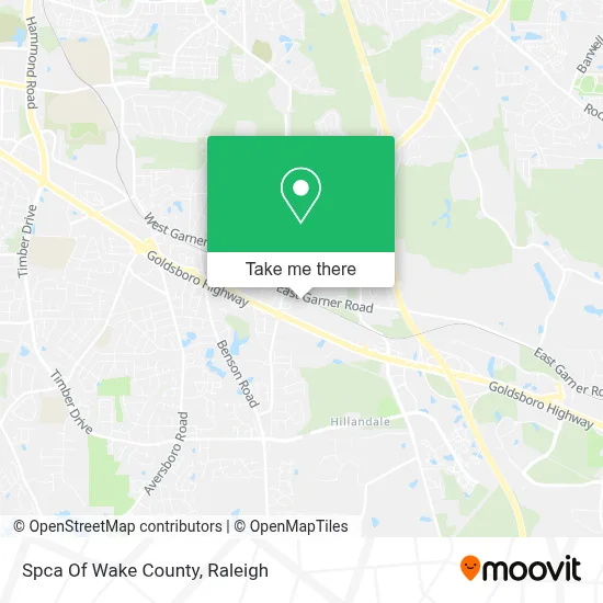 Spca Of Wake County map