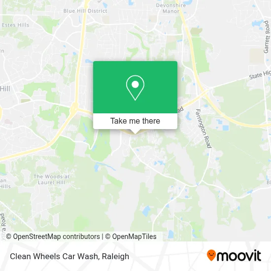 Clean Wheels Car Wash map