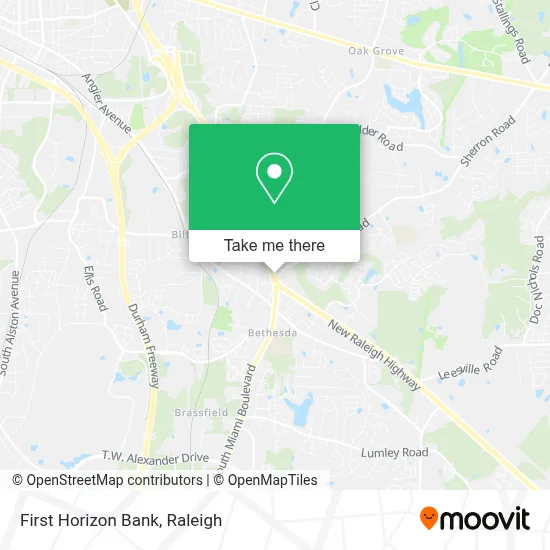 First Horizon Bank map