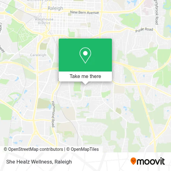 She Healz Wellness map