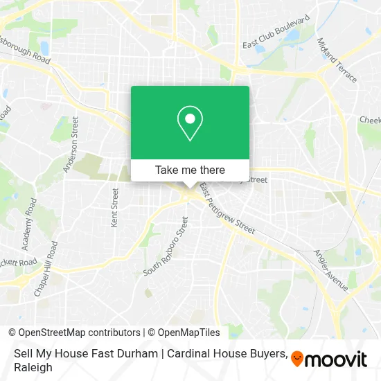 Sell My House Fast Durham | Cardinal House Buyers map