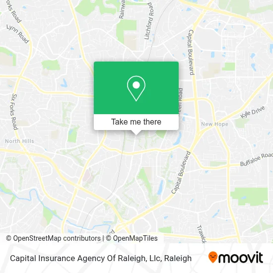Capital Insurance Agency Of Raleigh, Llc map
