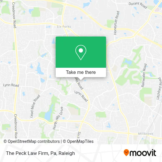 The Peck Law Firm, Pa map