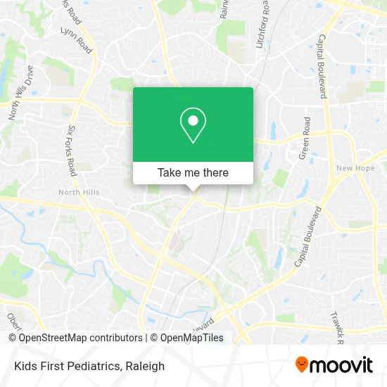 Kids First Pediatrics map