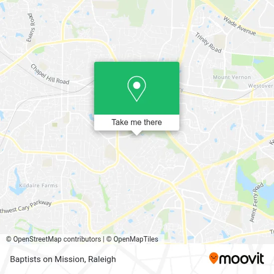 Baptists on Mission map
