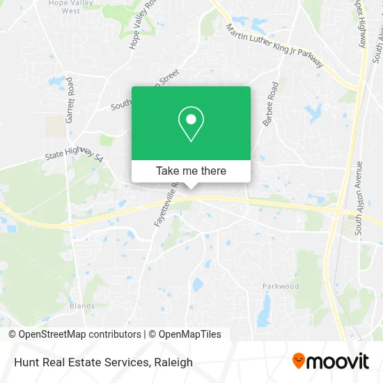 Hunt Real Estate Services map