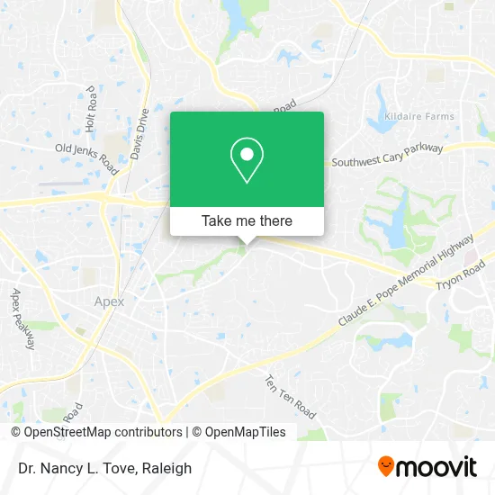 Dr. Nancy L. Tove map