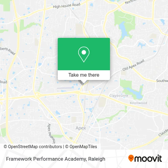 Framework Performance Academy map