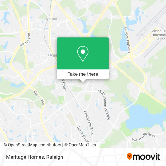 Meritage Homes map
