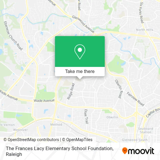 The Frances Lacy Elementary School Foundation map