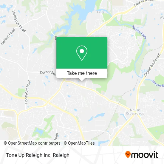 Tone Up Raleigh Inc map