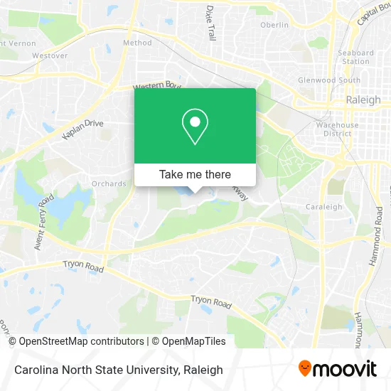 Carolina North State University map