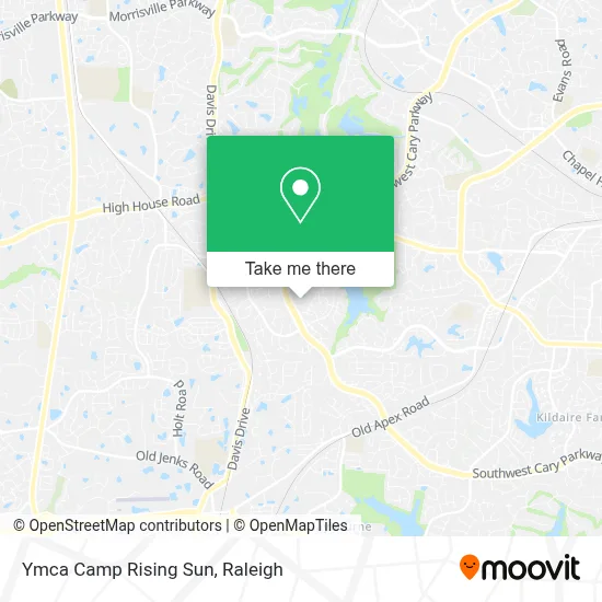 Ymca Camp Rising Sun map