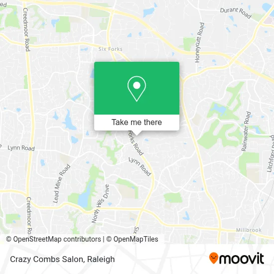 Crazy Combs Salon map