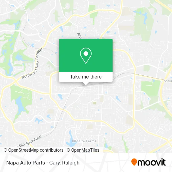Napa Auto Parts - Cary map