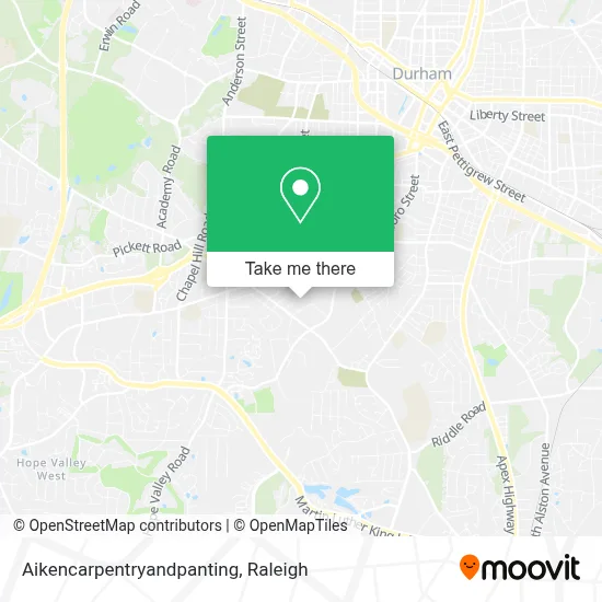 Aikencarpentryandpanting map