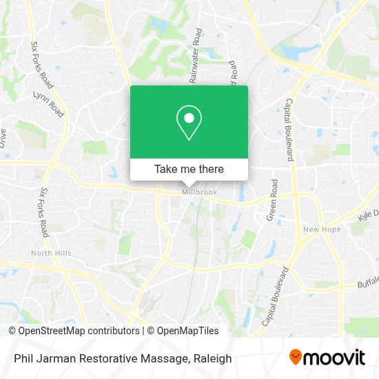 Phil Jarman Restorative Massage map