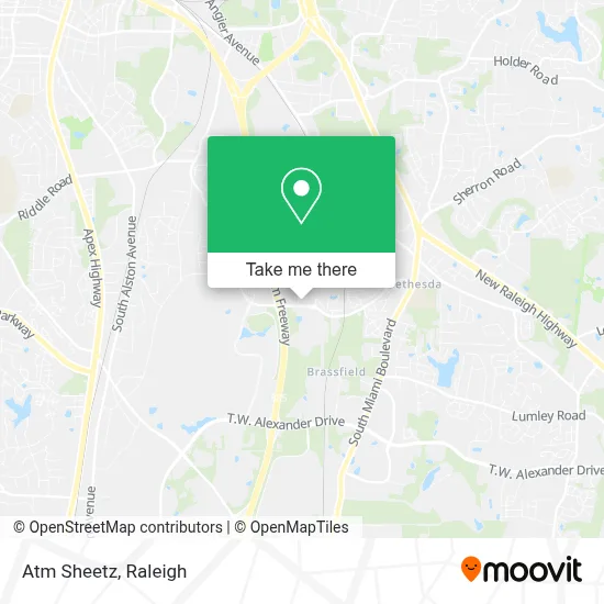 Mapa de Atm Sheetz