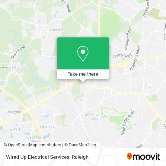 Wired Up Electrical Services map
