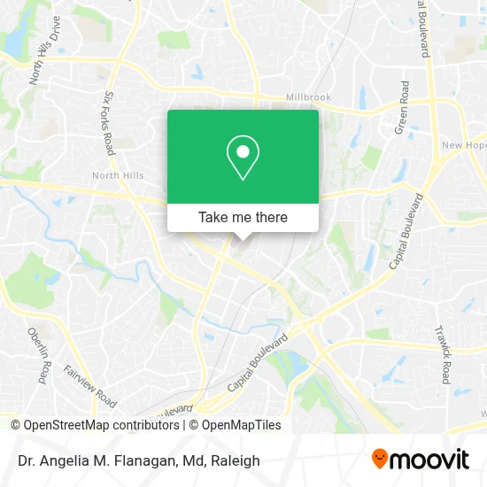 Dr. Angelia M. Flanagan, Md map