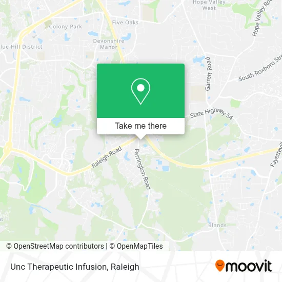 Unc Therapeutic Infusion map