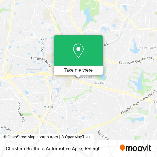 Christian Brothers Automotive Apex map