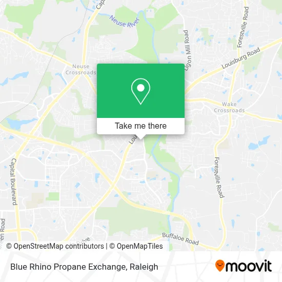 Blue Rhino Propane Exchange map
