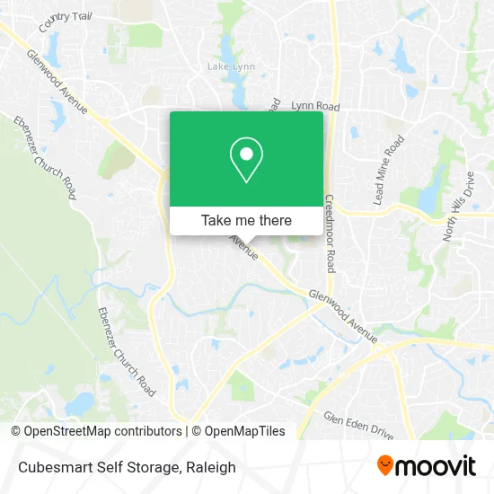 Cubesmart Self Storage map