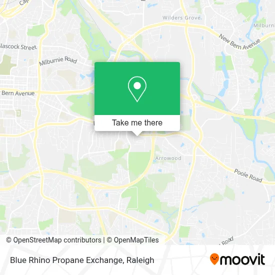 Blue Rhino Propane Exchange map