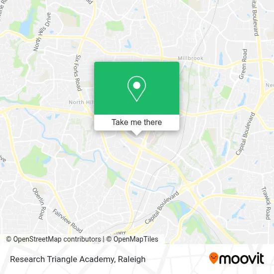 Research Triangle Academy map