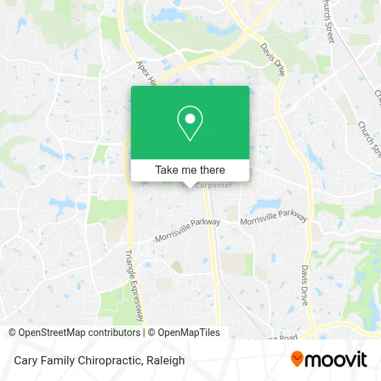Mapa de Cary Family Chiropractic