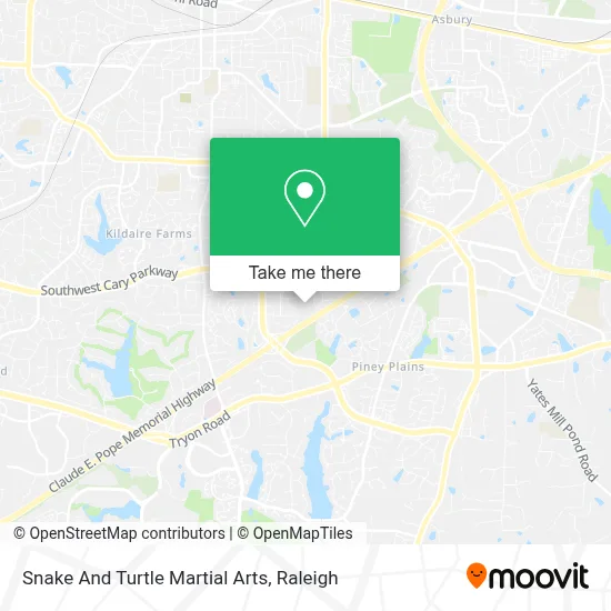 Snake And Turtle Martial Arts map