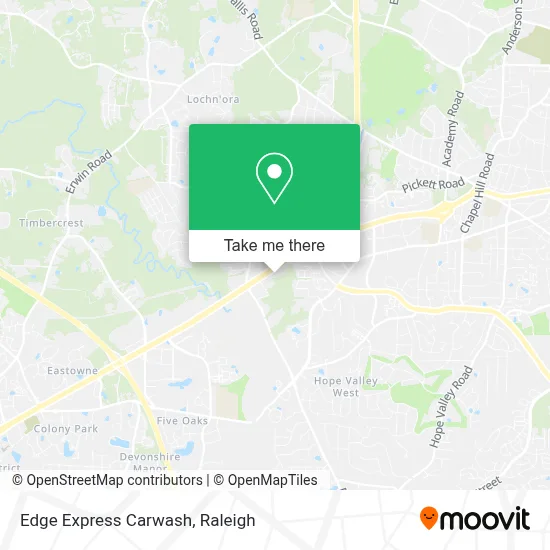Edge Express Carwash map