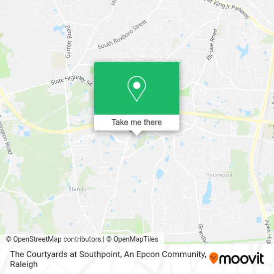 The Courtyards at Southpoint, An Epcon Community map