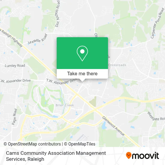 Cams Community Association Management Services map