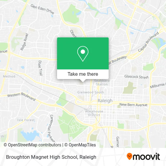 Broughton Magnet High School map