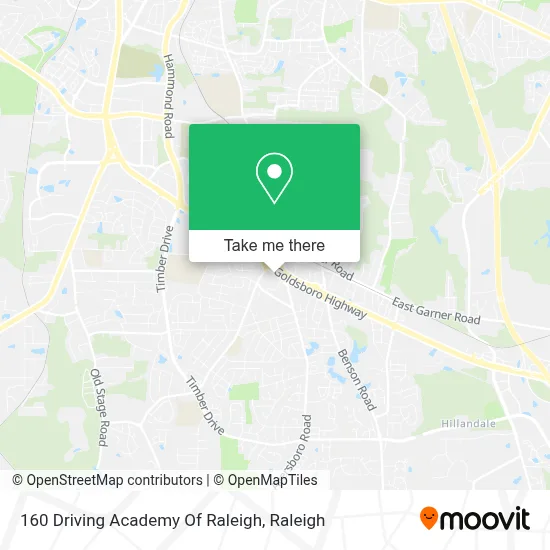160 Driving Academy Of Raleigh map