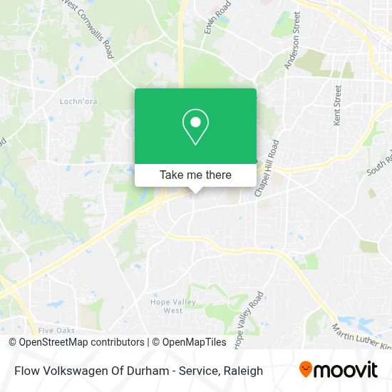 Flow Volkswagen Of Durham - Service map