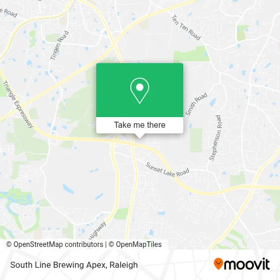 South Line Brewing Apex map
