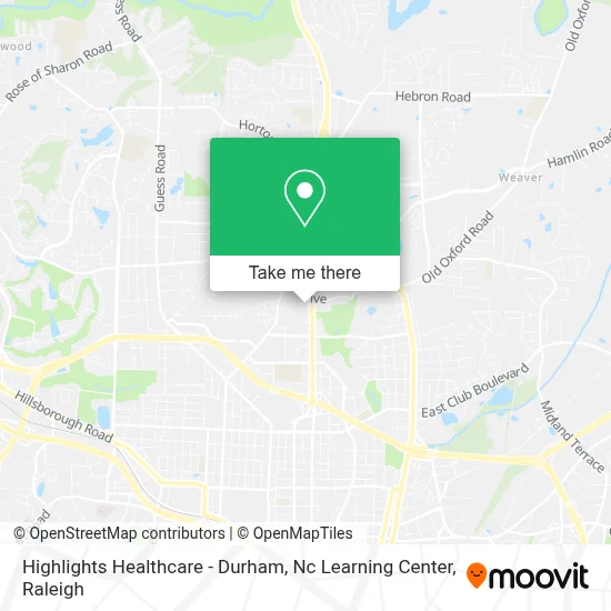 Highlights Healthcare - Durham, Nc Learning Center map