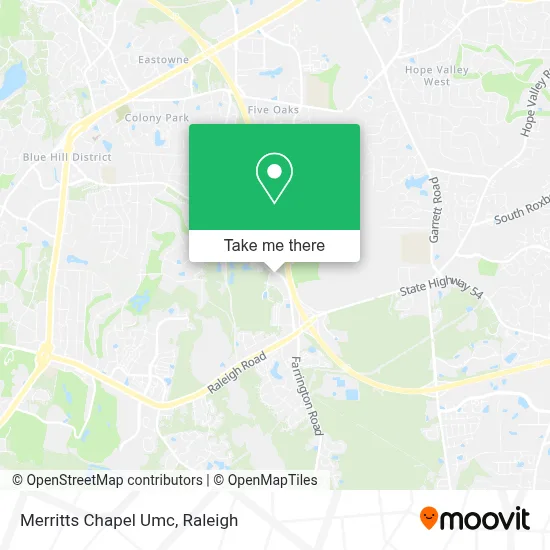 Merritts Chapel Umc map