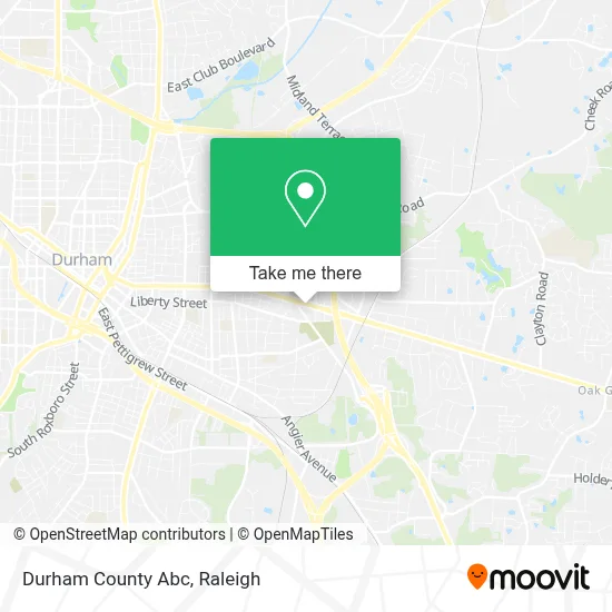 Durham County Abc map