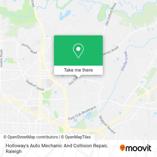 Holloway's Auto Mechanic And Collision Repair map