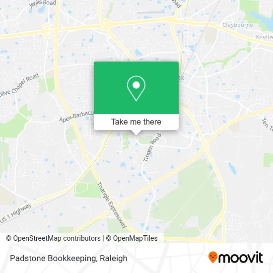 Padstone Bookkeeping map