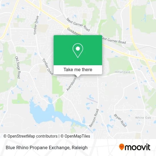 Blue Rhino Propane Exchange map