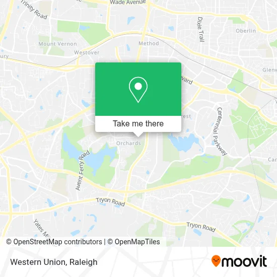 Western Union map