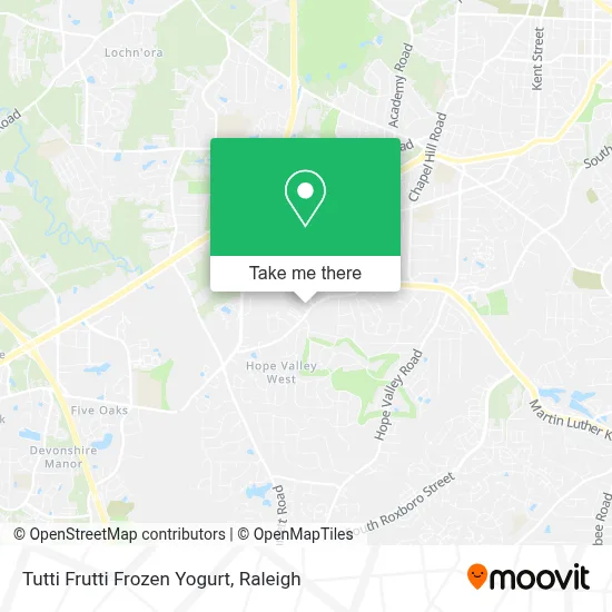 Tutti Frutti Frozen Yogurt map