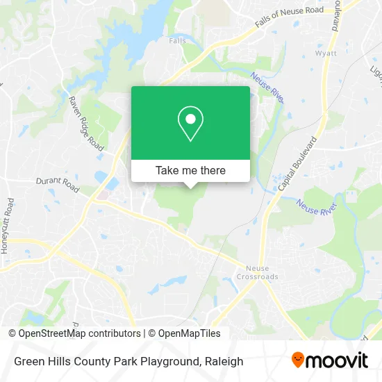Green Hills County Park Playground map